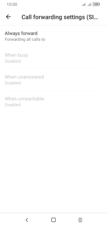Press the required divert type.