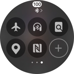 Press the flight mode icon to turn the function on or off.