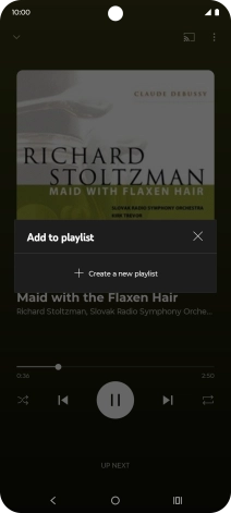 Press Create a new playlist.