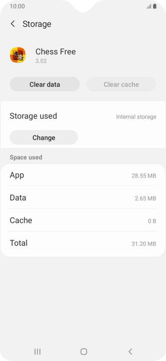 Press the Home key to return to the home screen.