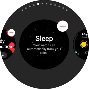 Press the remove widget icon.