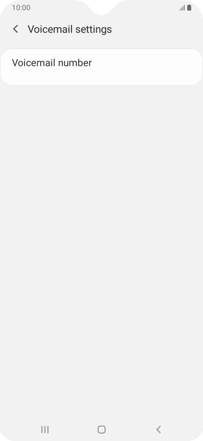 Press Voicemail number.