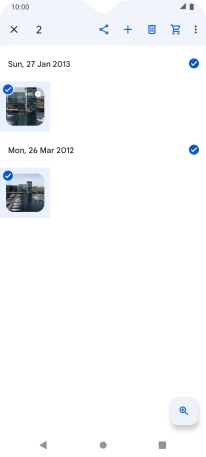 Press the share icon.
