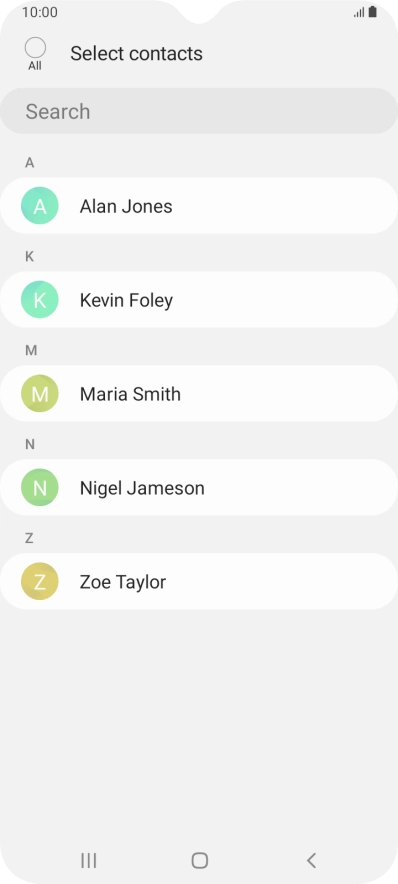 Press the field above 