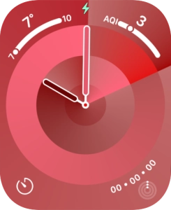 When the battery charging icon is displayed, the battery is charging.