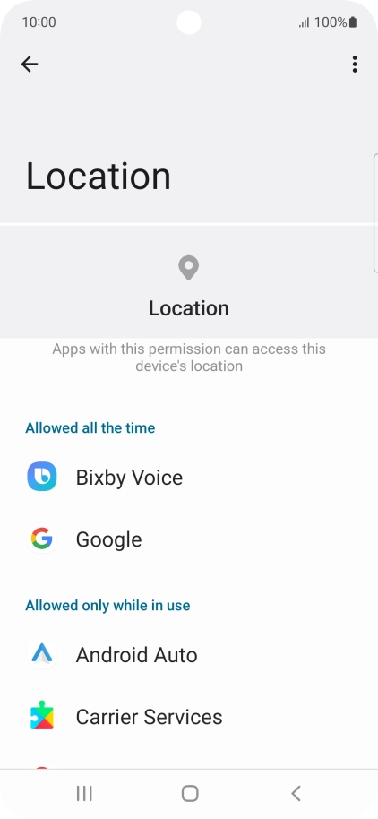 Press the required app.