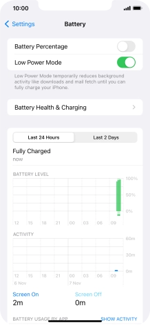 Slide your finger upwards starting from the bottom of the screen to return to the home screen.