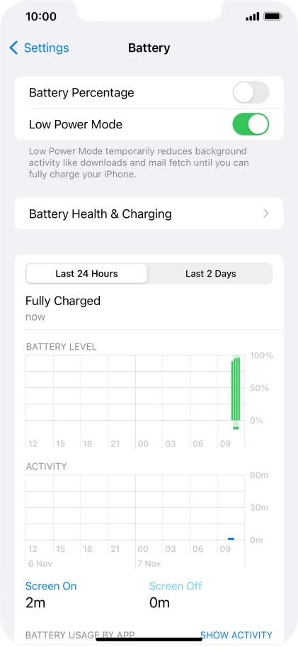 Slide your finger upwards starting from the bottom of the screen to return to the home screen.