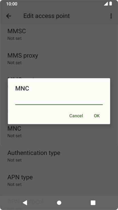 Key in 03 and press OK.