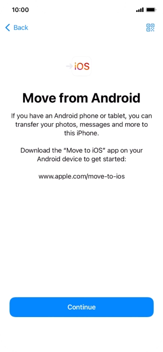To transfer content to your phone, you need to install the app 