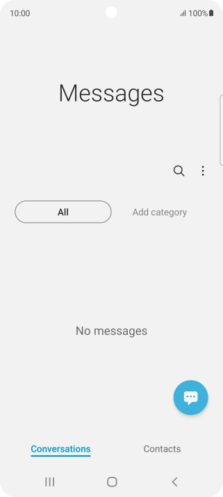 Press the menu icon.