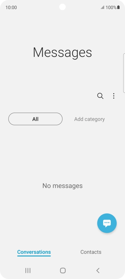 Press the menu icon.