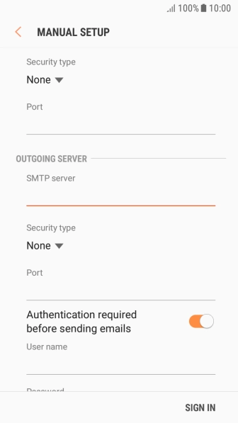Press the drop down list below 