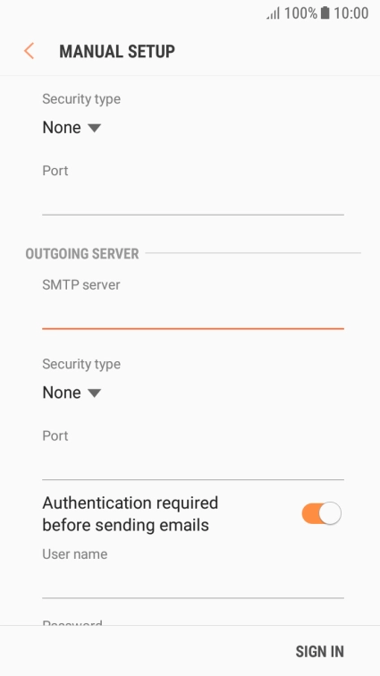 Press the drop down list below 