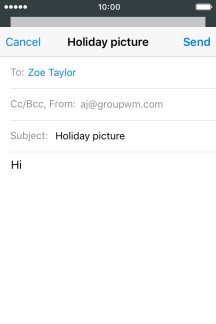 Press and hold the text input field until a pop-up menu is displayed.
