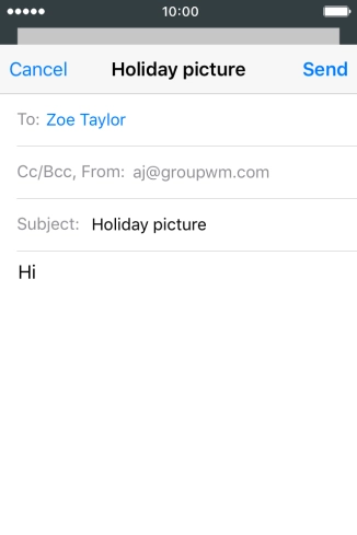 Press and hold the text input field until a pop-up menu is displayed.
