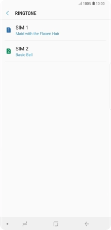 Press the Home key to return to the home screen.