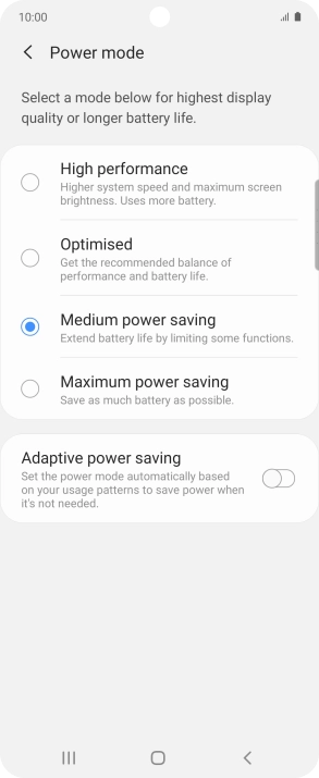 Press the Home key to return to the home screen.