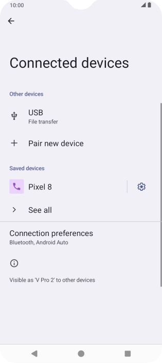 Press the Home key to return to the home screen.