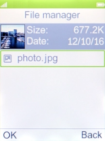 Go to the required folder and select the required file.