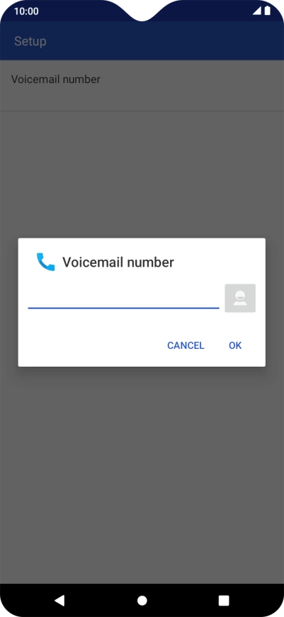 Key in +61414121121 and press OK.