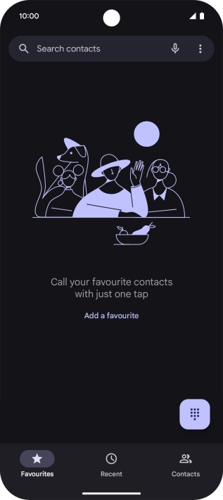 Press the menu icon.