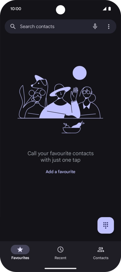 Press the menu icon.