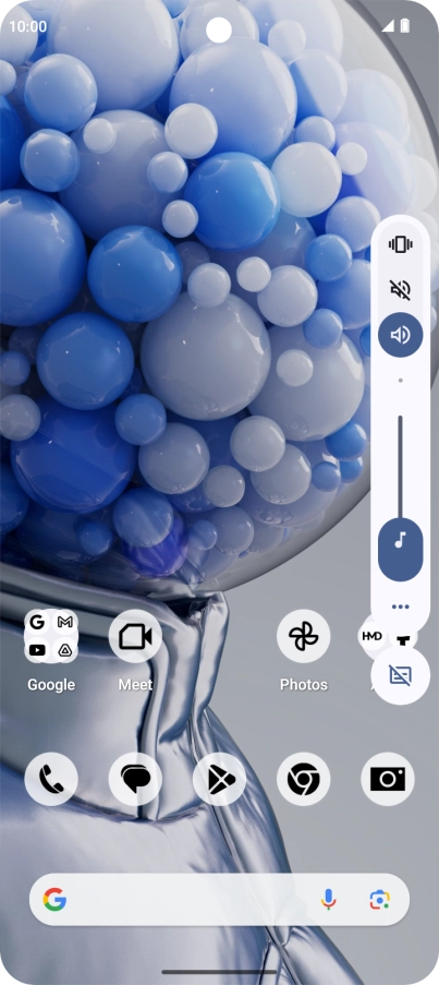 Press the silent mode icon to turn on the function.