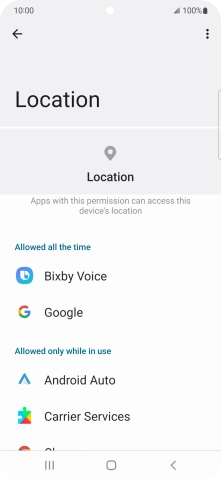 Press the required app.