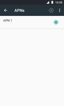 Press the new data connection icon.