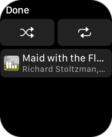 Press the shuffle icon.