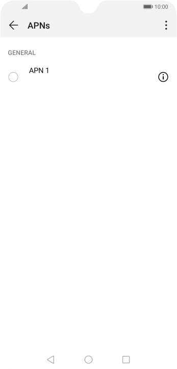 Press the menu icon.