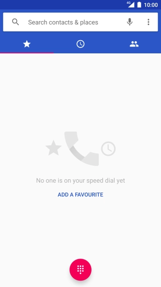 Press the menu icon.