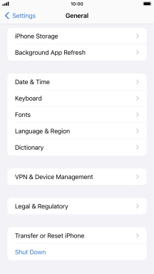 Press Transfer or Reset iPhone.