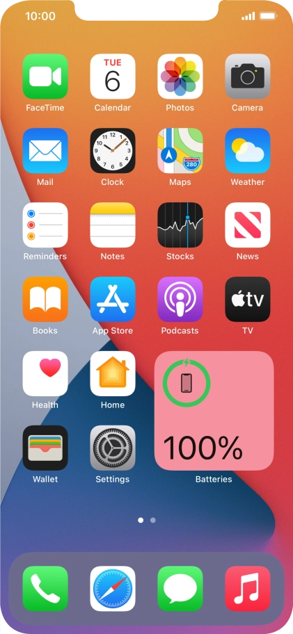 If you're using a Widget Stack: slide up or down on the stack to select the required widget.