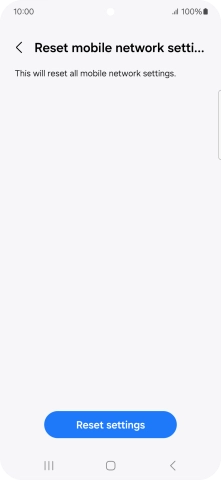 Press Reset settings.