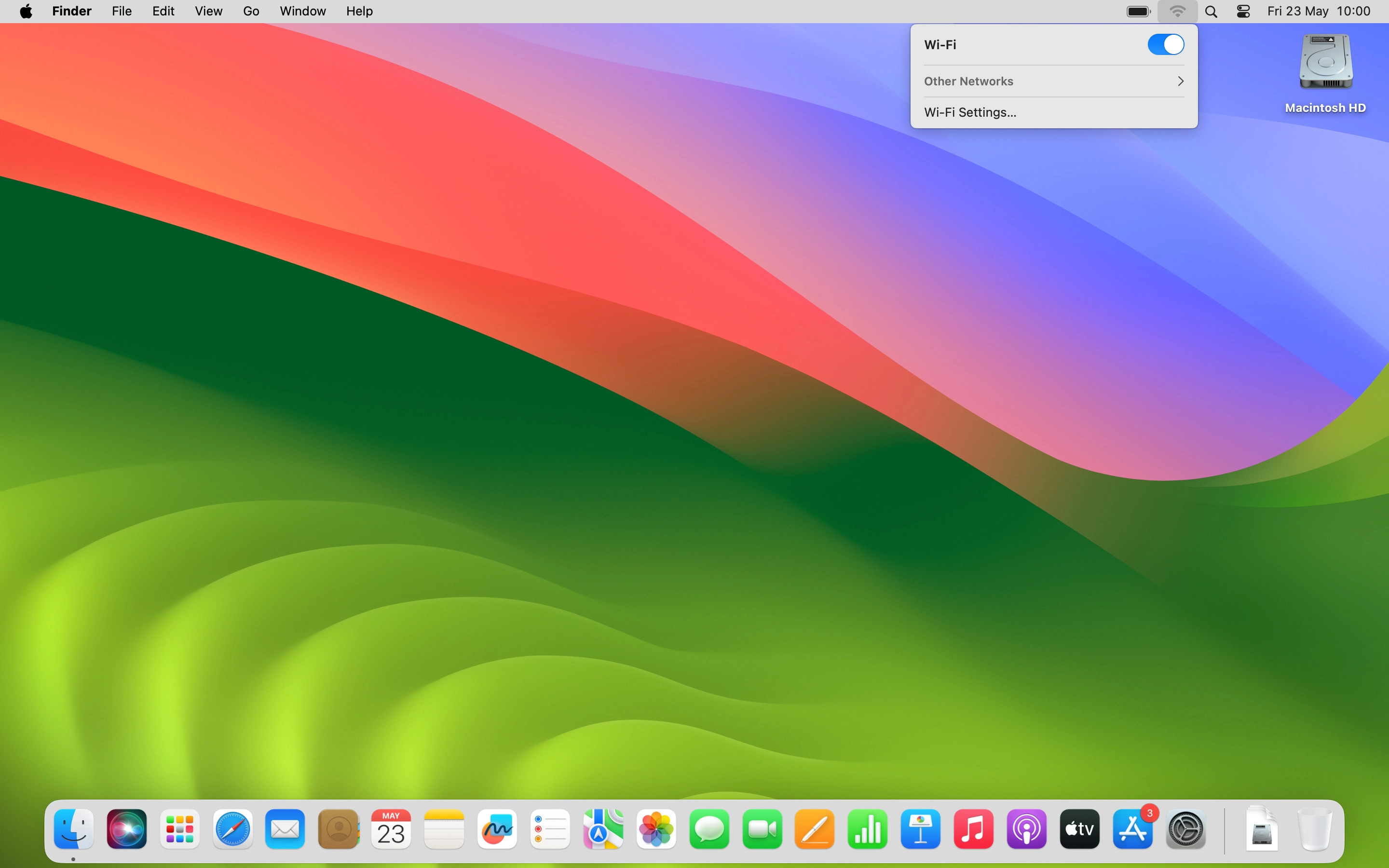 Click Other Networks.
