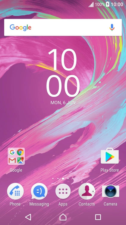 Press the Home key to return to the home screen.