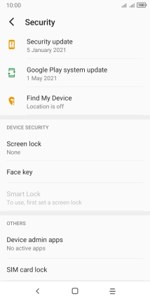 Press the Home key to return to the home screen.