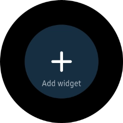 Press the add widget icon.