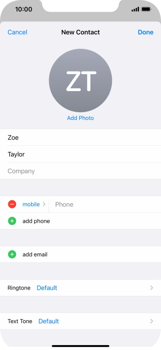 Press Phone and key in the required phone number.