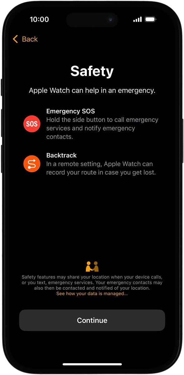 On your phone: Press Continue.