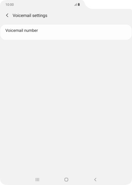 Press Voicemail number.