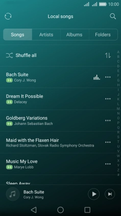 Press the required category.