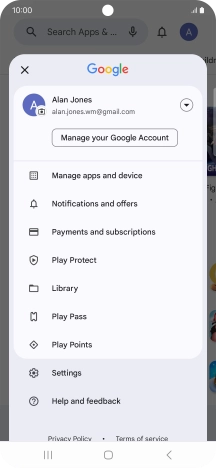 Press Manage apps and device.
