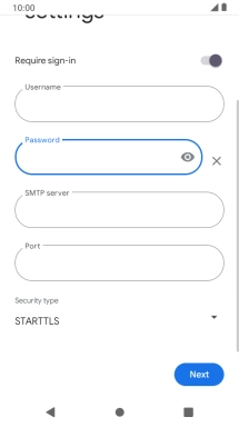Press the field below 