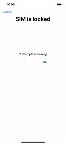If your SIM is locked, key in your PIN and press OK.