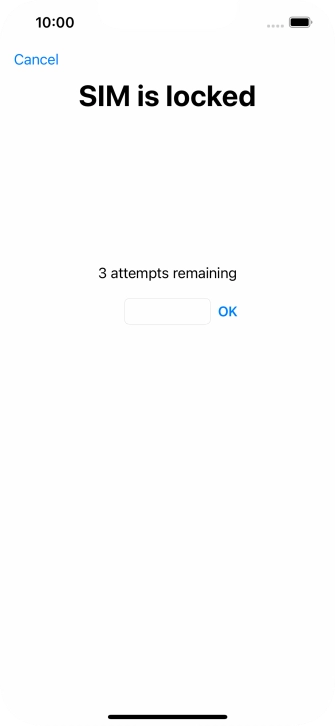 If your SIM is locked, key in your PIN and press OK.