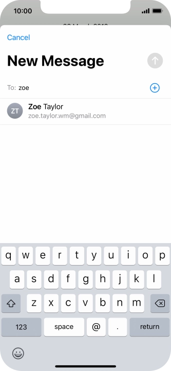 Press the required contact.