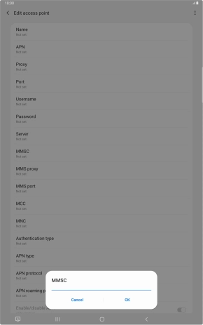 Key in http://pxt.vodafone.net.au/pxtsend and press OK.